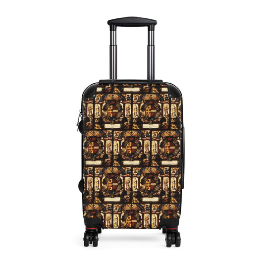 HARDSHELL SUITCASE - Amorial Panel, Coat of Arms, 1610