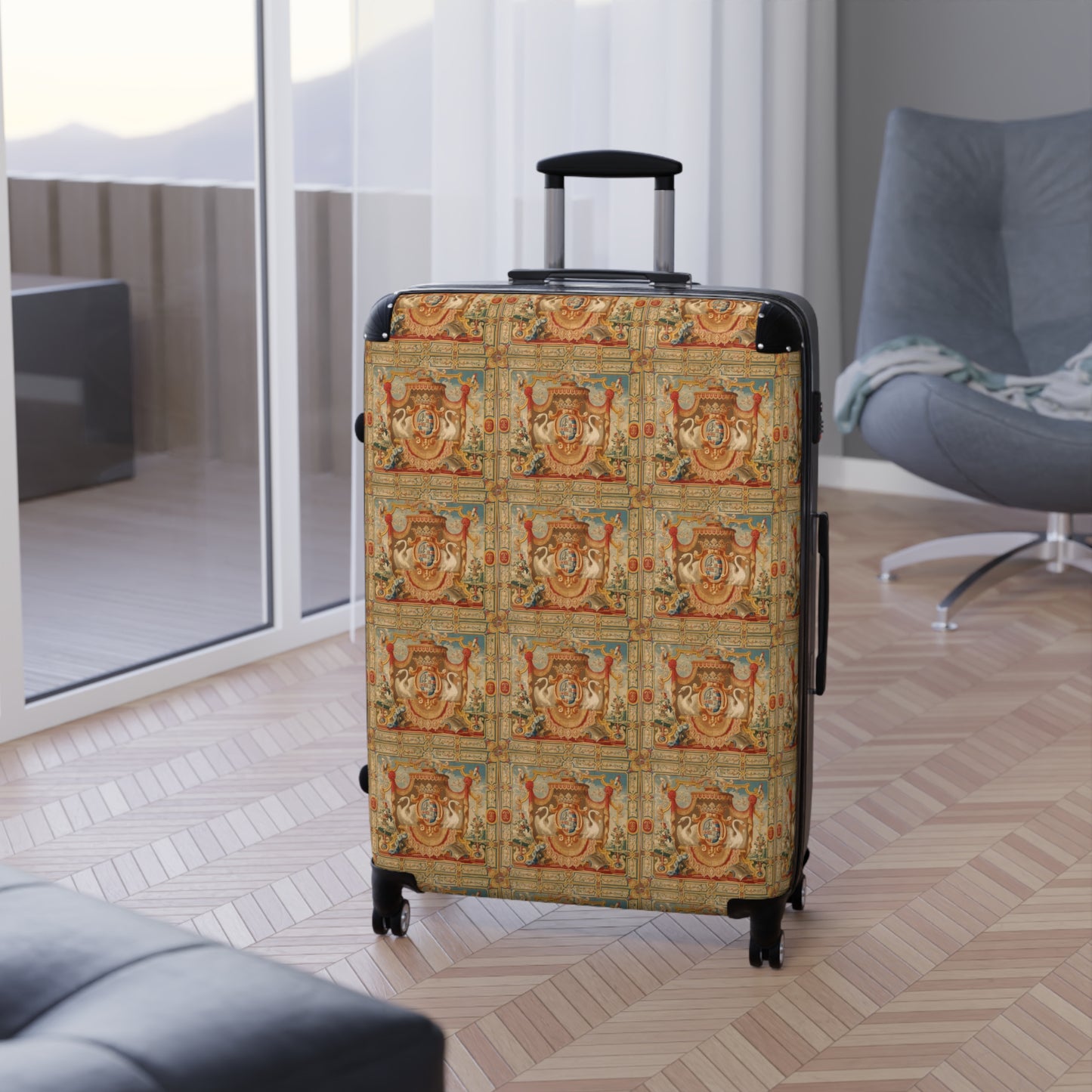 HARDSHELL SUITCASE - Coat of Arms with Swans, 1691