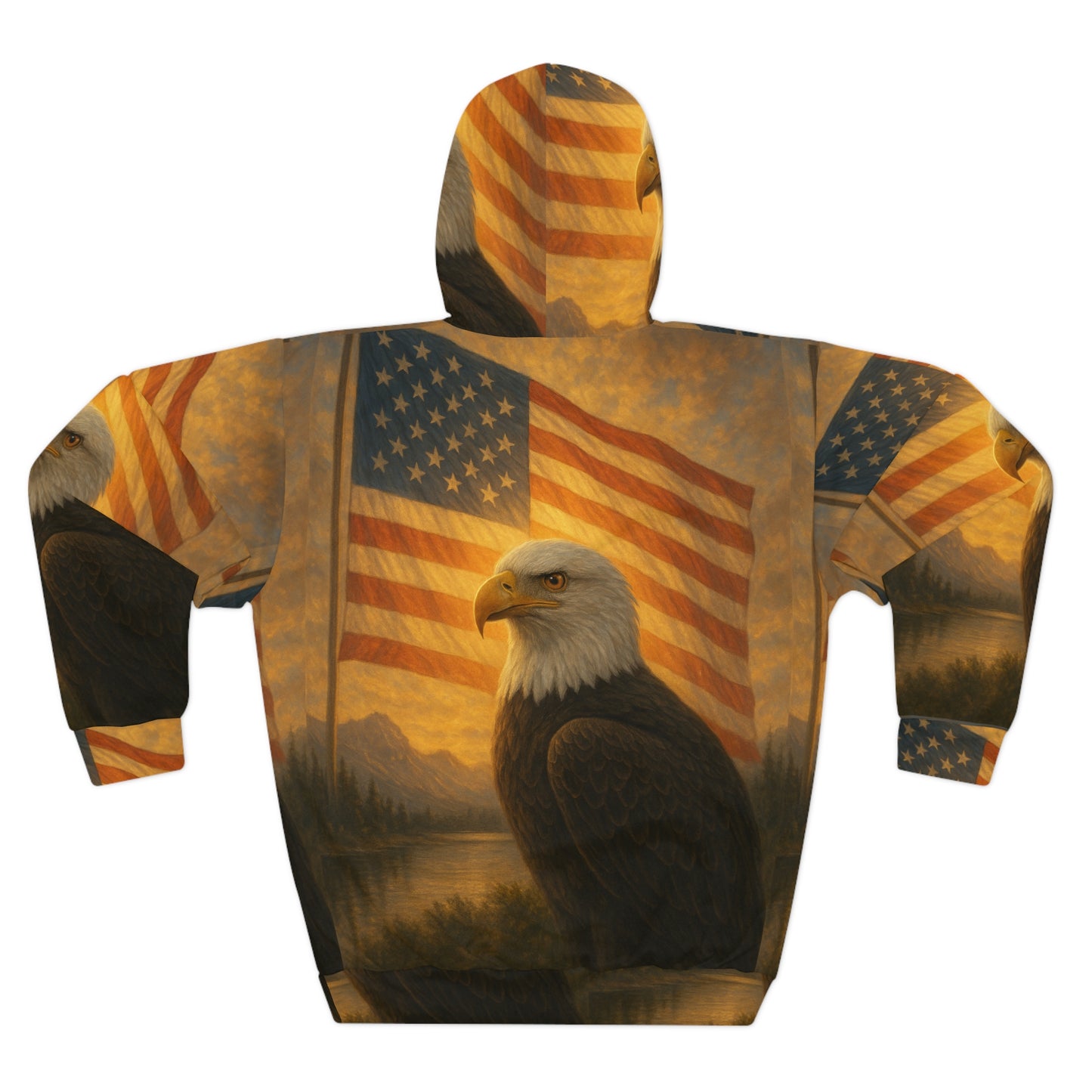 WOMEN'S PULLOVER HOODIE - Freedom Collection: Patriotic Eagle