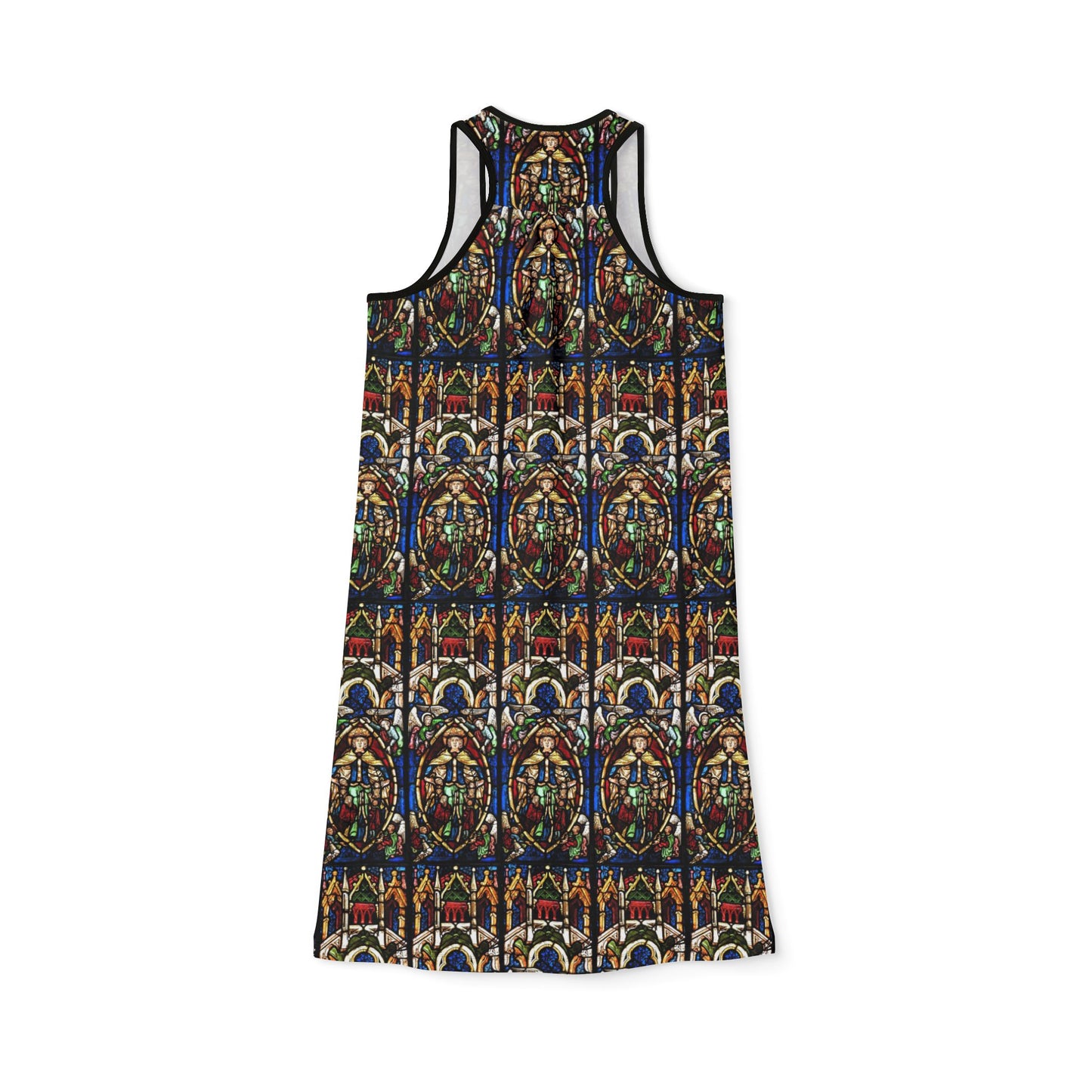 WOMEN'S RACERBACK DRESS, Theodosius Arrives at Ephesus, Stained Glass, 1200