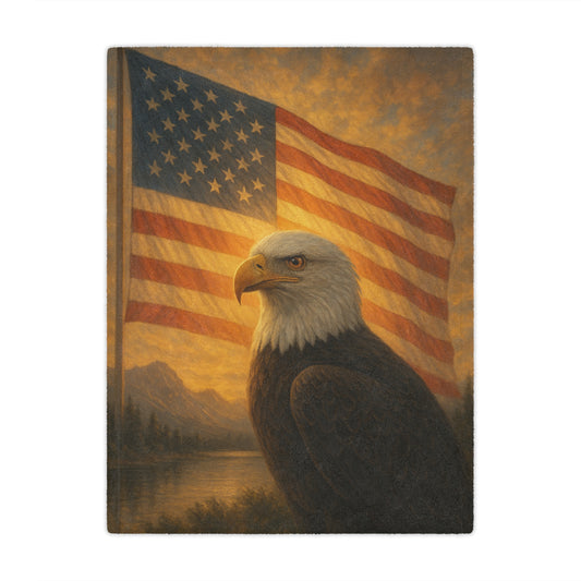 Throw Blanket - Freedom Collection: Patriotic Eagle