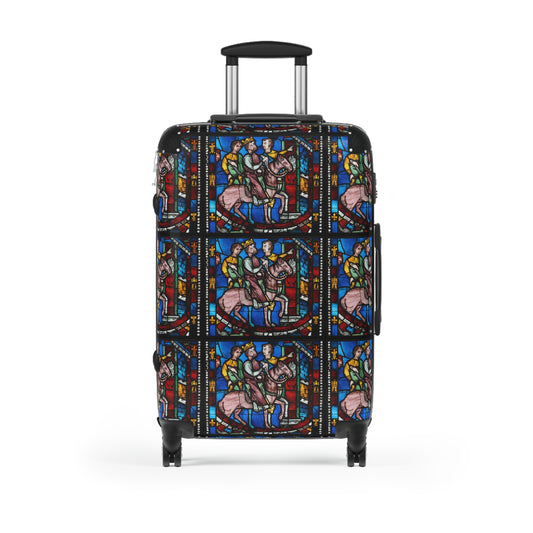 HARDSHELL SUITCASE - Theodosius Arrives at Ephesus, Stained Glass, 1200