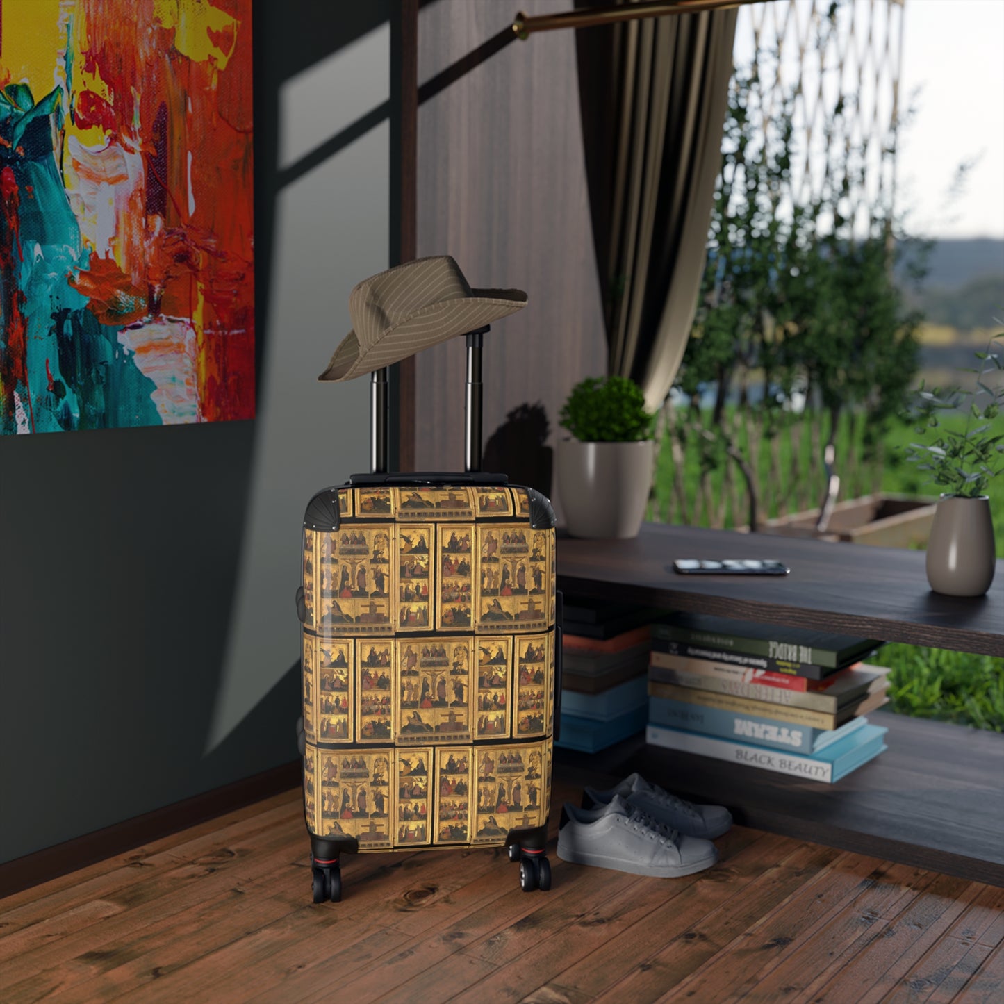 HARDSHELL SUITCASE - The Life of Christ, Icon, 1500's