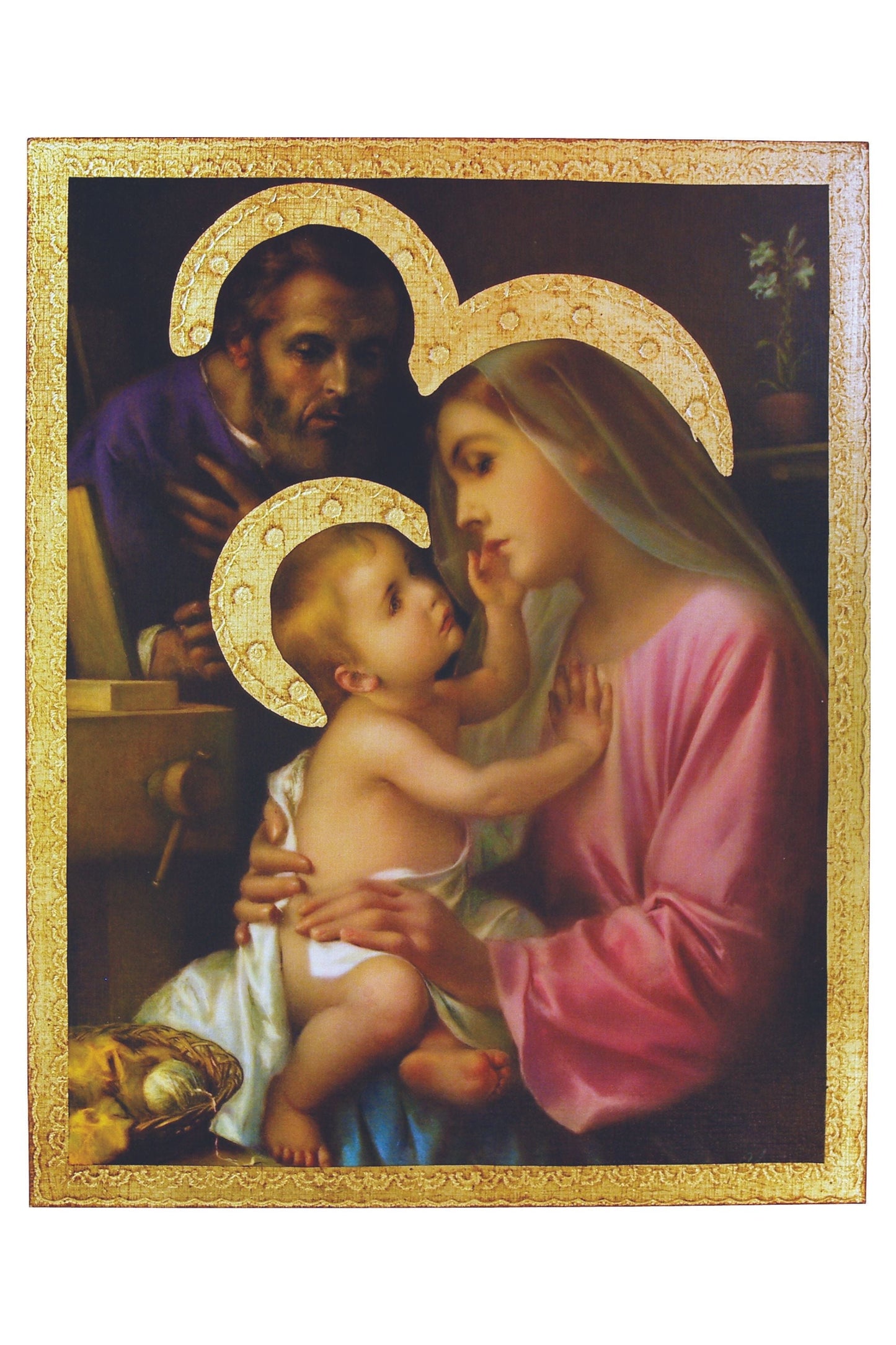 Holy Family Florentine Plaque by Simeone 13x16.5"