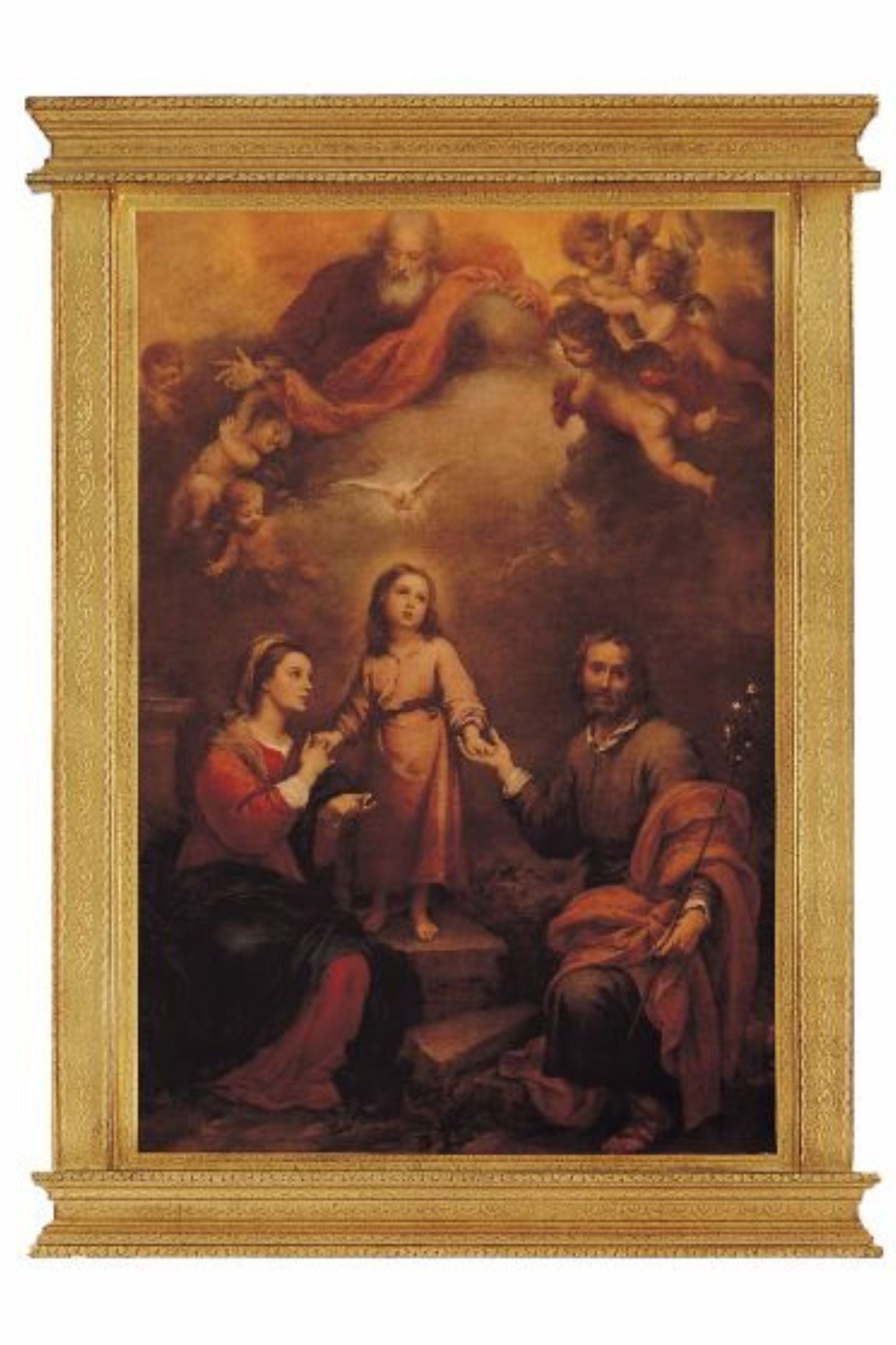 Holy Family Florentine Plaque by Murillo 22x30"