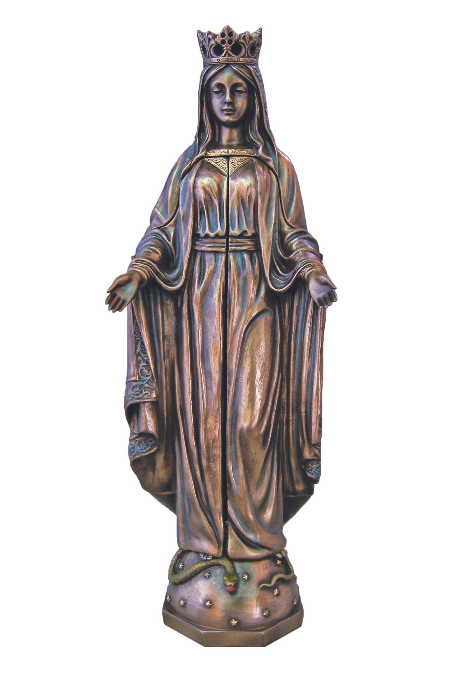 Our Lady of Sorrows Triptych in Cold Cast Bronze 11"