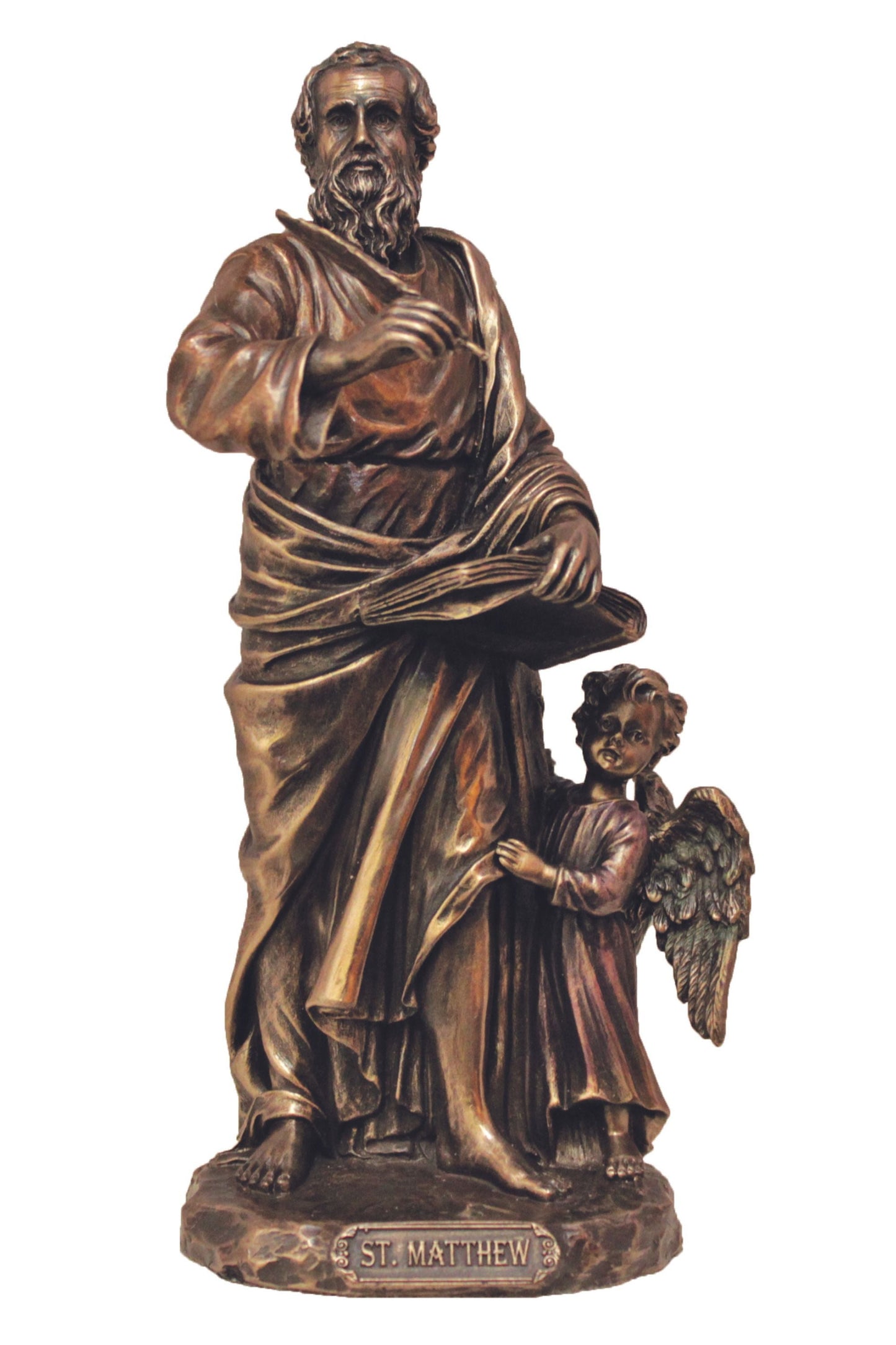 St. Matthew in Cold Cast Bronze 8"