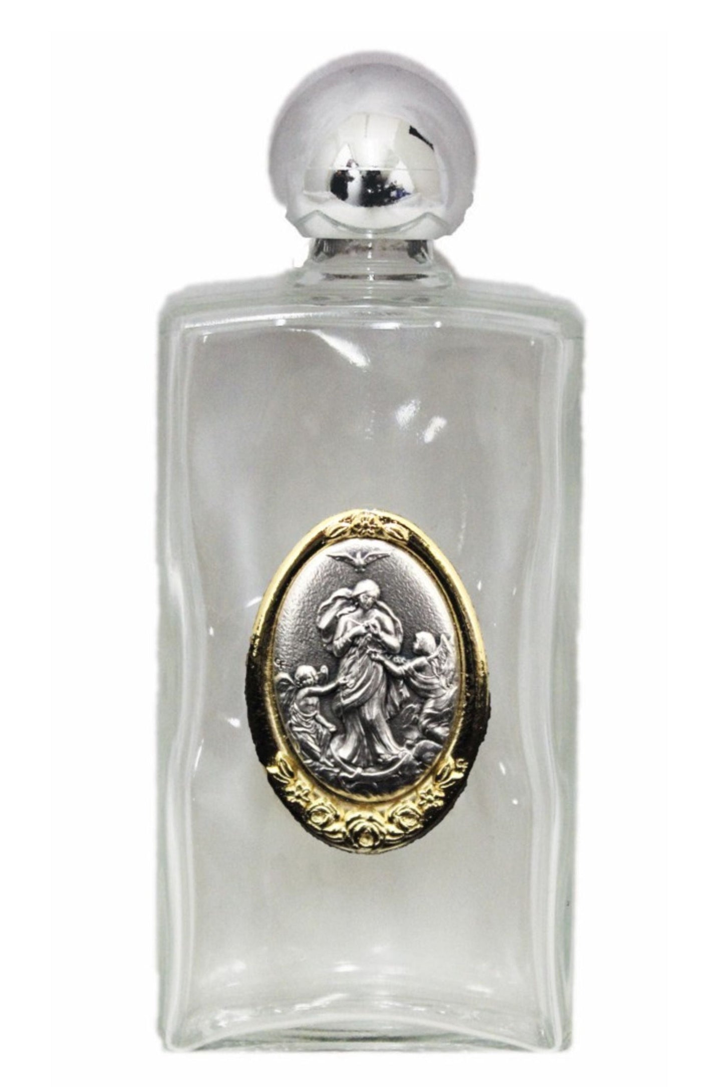 Our Lady Untier of Knots Large Holy Water Bottle 2x5"