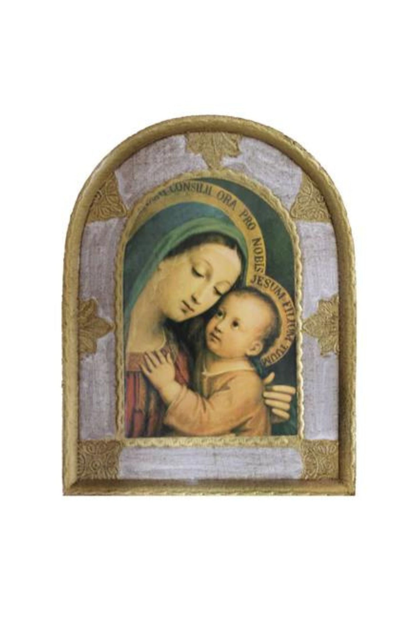 Our Lady of Good Counsel Florentine plaque 5.5x7.5"