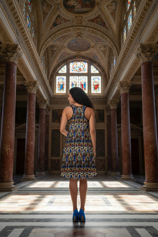 Byzantine Dress Back View