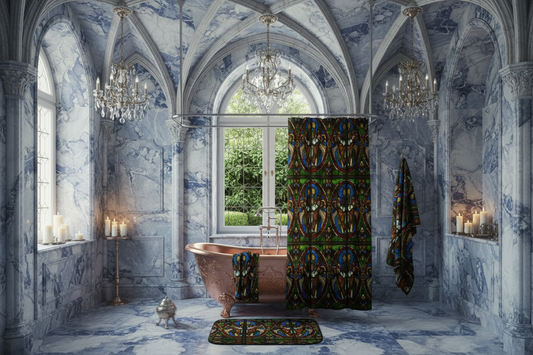 Copper Renaissance Bathroom with Angels Swinging Censers Collection