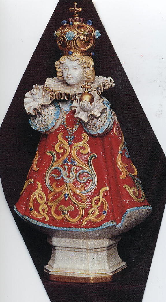 Infant Of Prague Hand-Painted Ceramic 18"