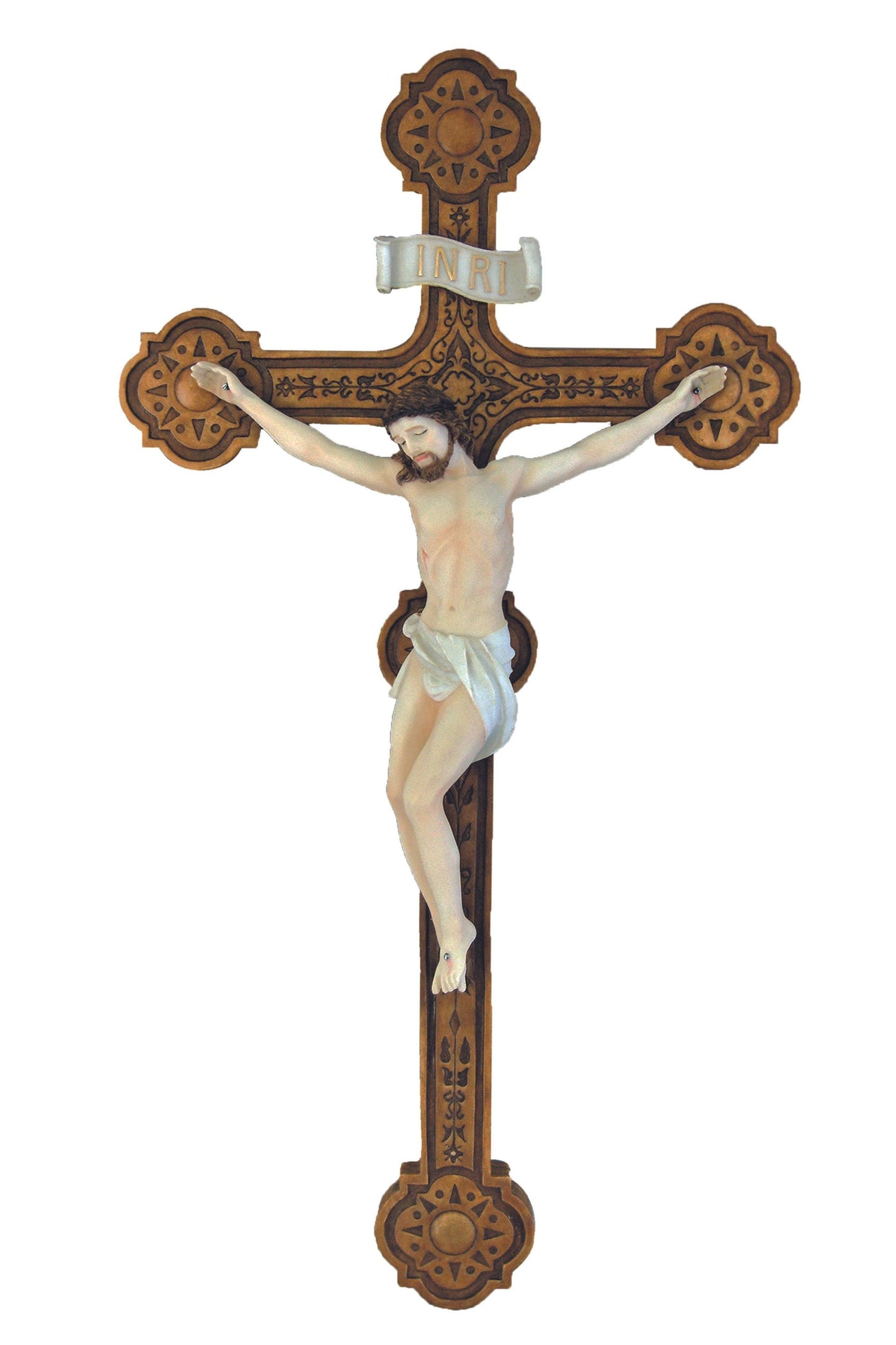 Ornate Crucifix in Color 20"