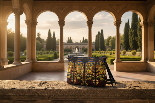 The Angel of the Annunciation bag - Renaissance loggia