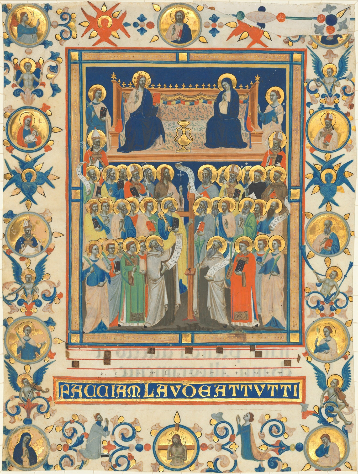 Christ and the Virgin Enthroned with Forty Saints, 1328 COLLECTION