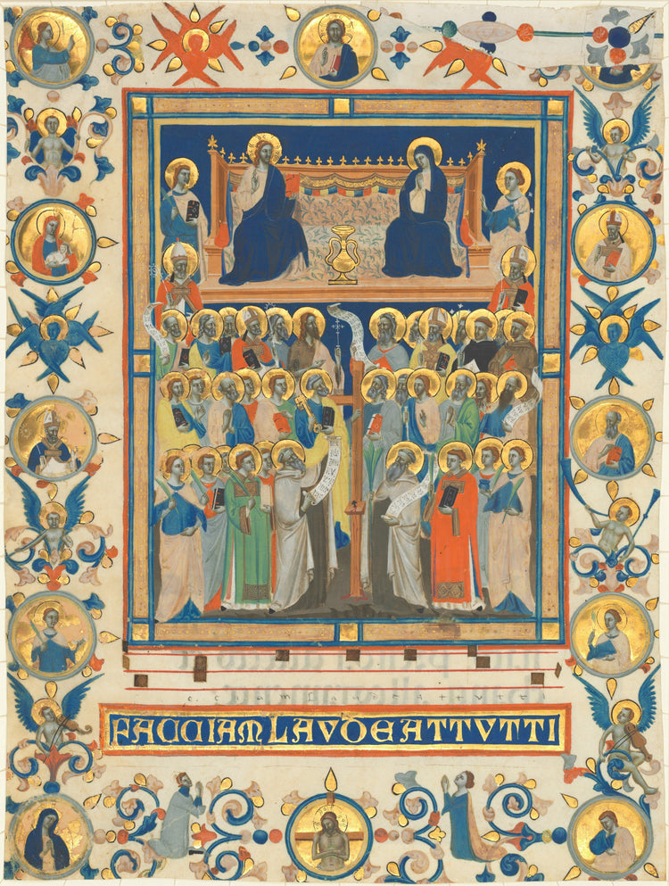 Christ and the Virgin Enthroned with Forty Saints, 1328 COLLECTION