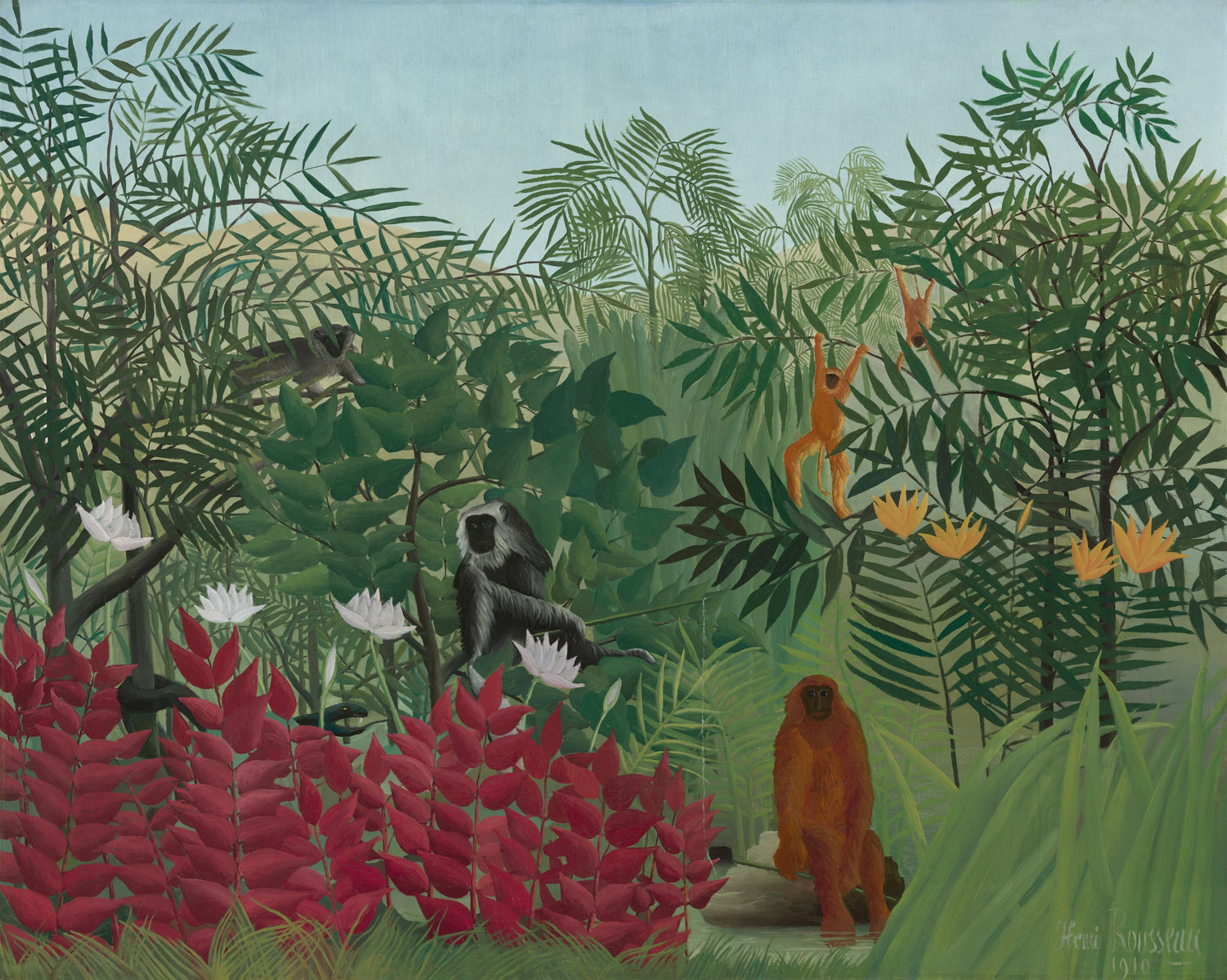 Tropical Forest with Monkeys, 1910 COLLECTION
