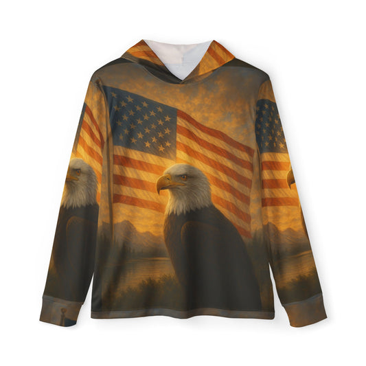MEN'S WARMUP HOODIE - Freedom Collection: Patriotic Eagle