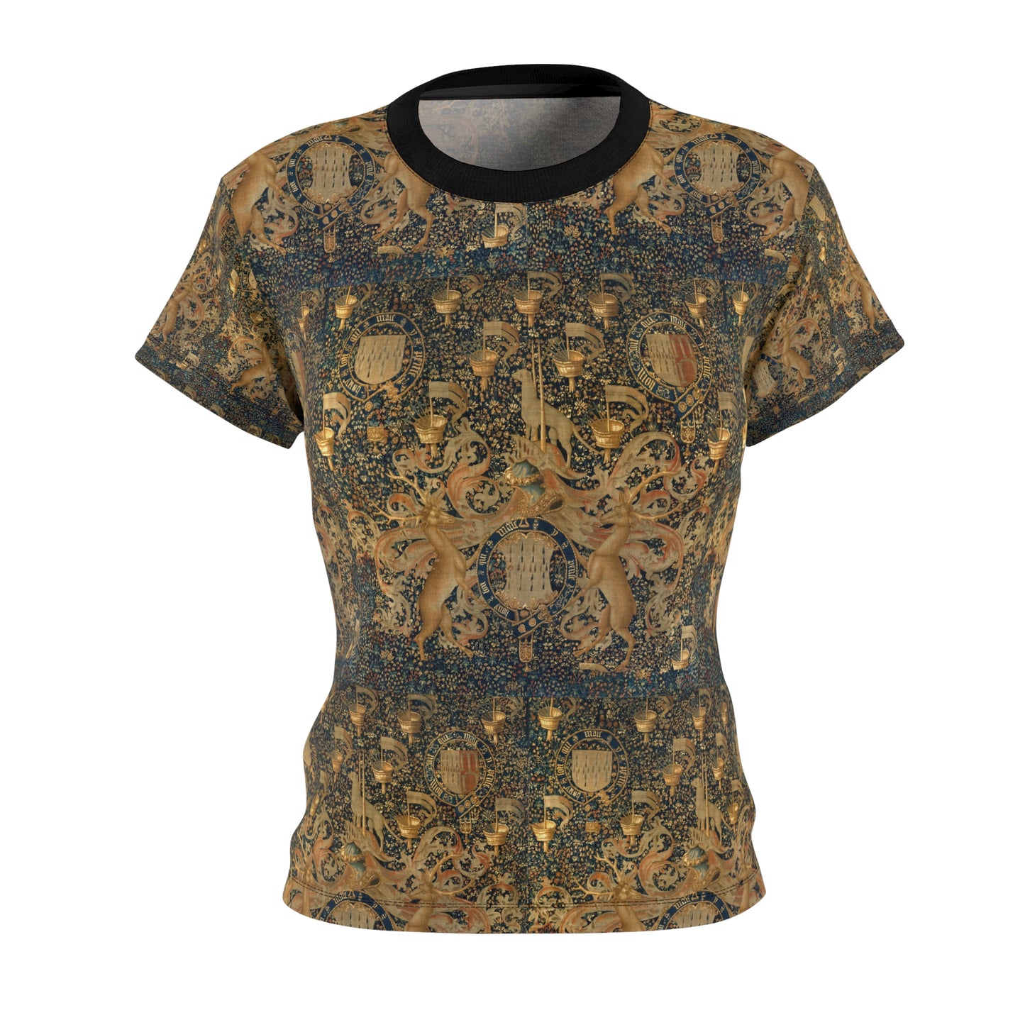 WOMEN'S TEE - Tapestry with Armorial Bearings, Coat of Arms, 1488