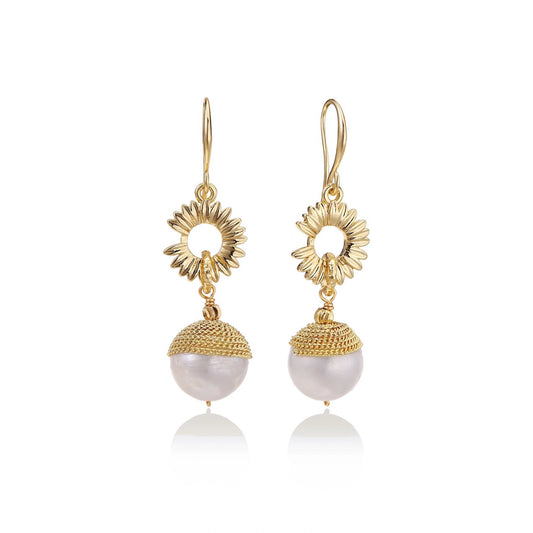 Sunburst Pearl Dangles