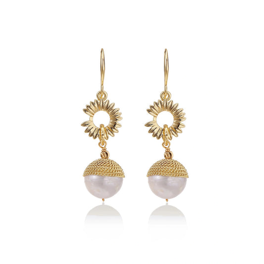 Sunburst Pearl Dangles