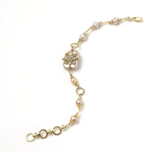 Baroque Pearl Bloom Bracelet