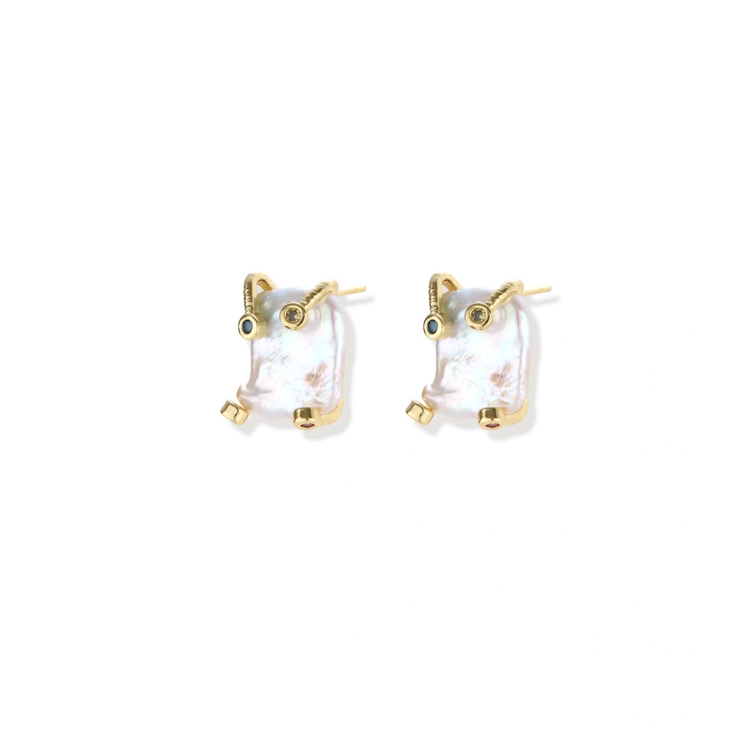 Baroque Pearl Studs