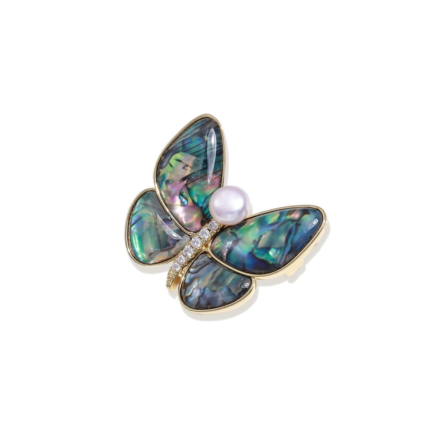 Rainbow Butterfly Brooch