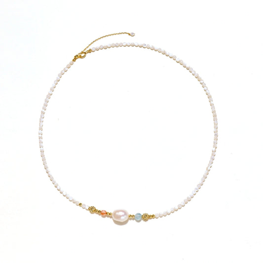 Pearl Garden Beaded Necklace