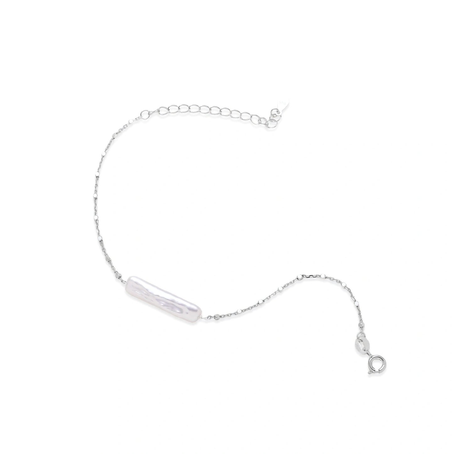 Baroque Pearl Chain Bracelet