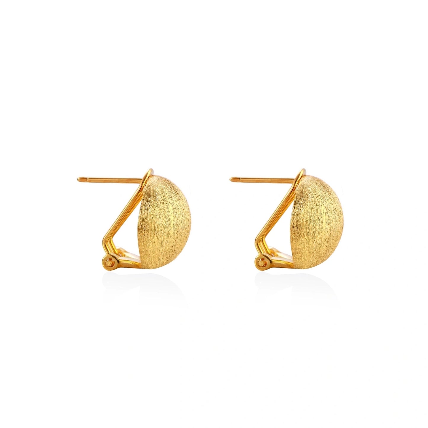 Brushed Gold Dome Clips