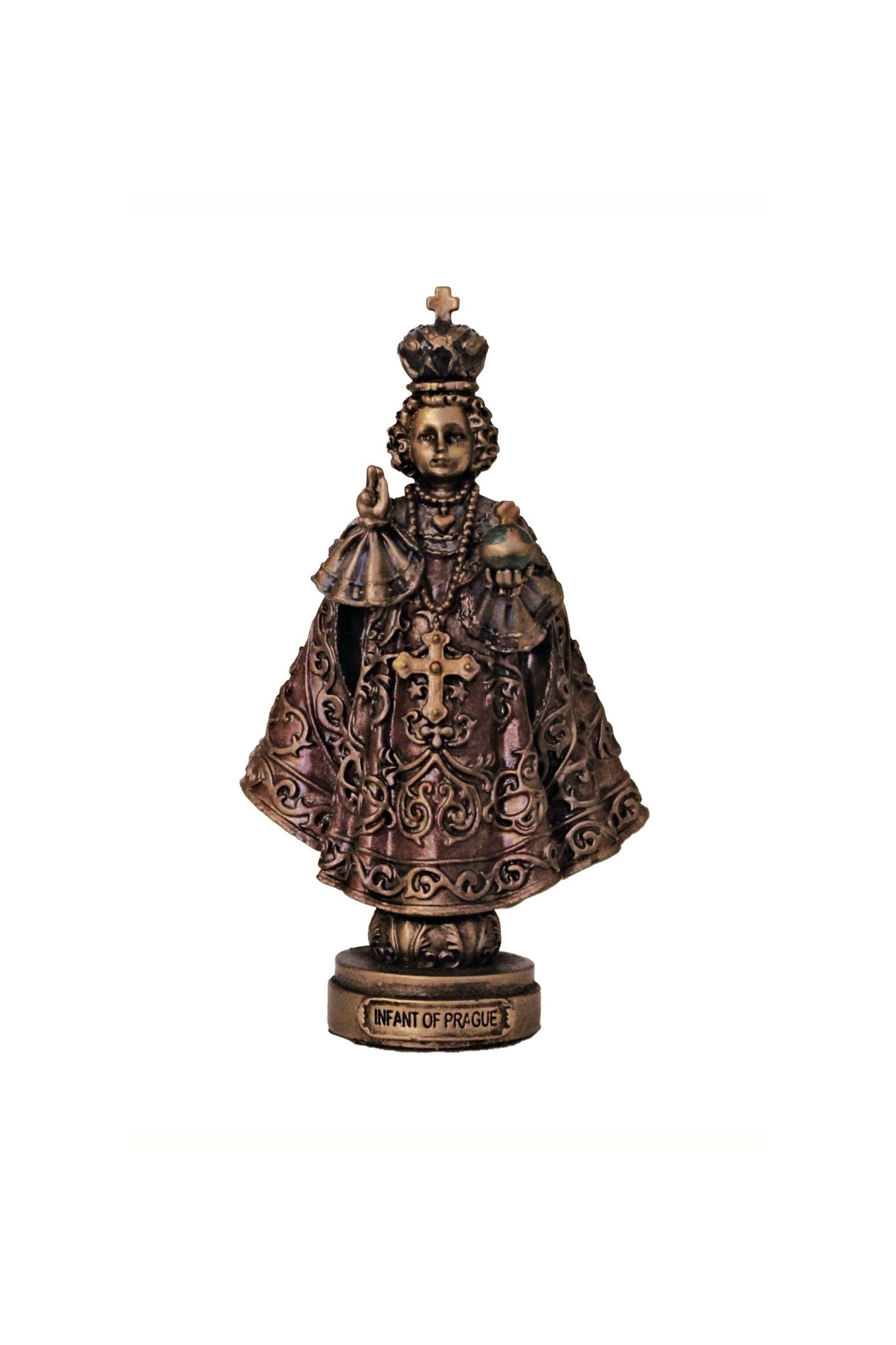 Infant of Prague in Cold Cast Bronze 3.5"