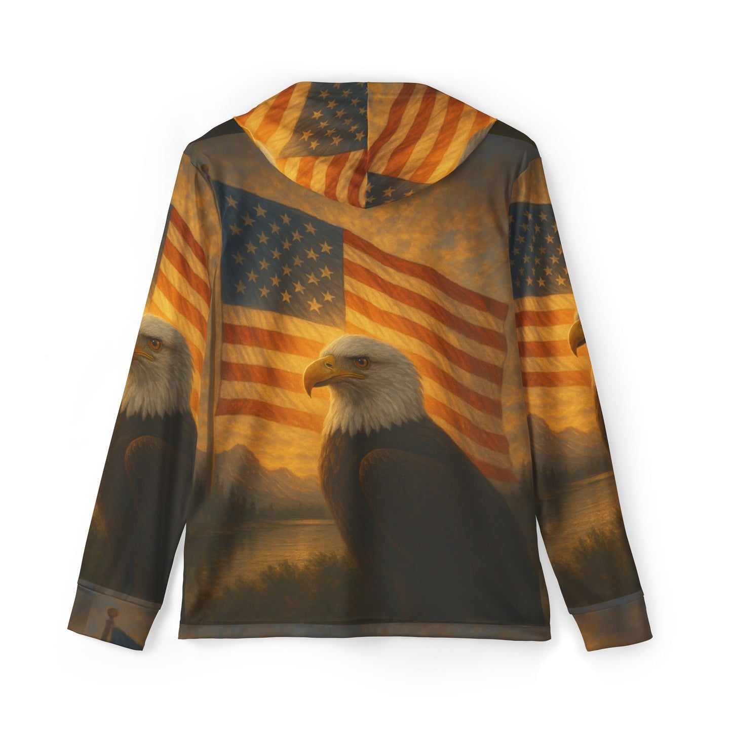 MEN'S WARMUP HOODIE - Freedom Collection: Patriotic Eagle