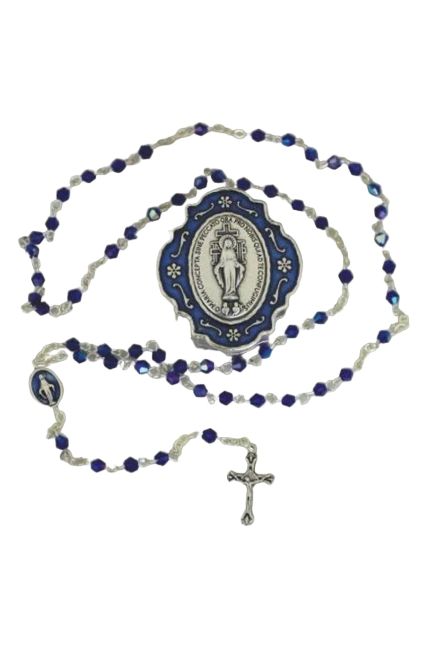 Miraculous Medal Rosary and Box 14"