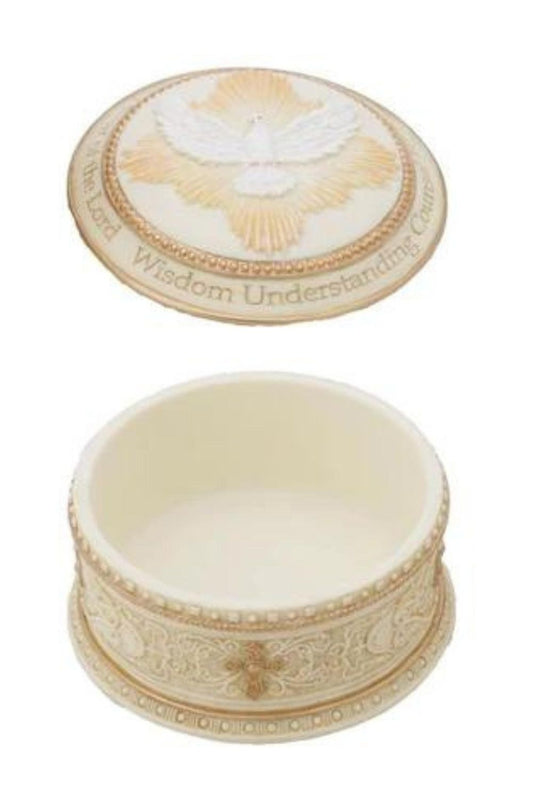 Holy Spirit Box in Color 4" dia.