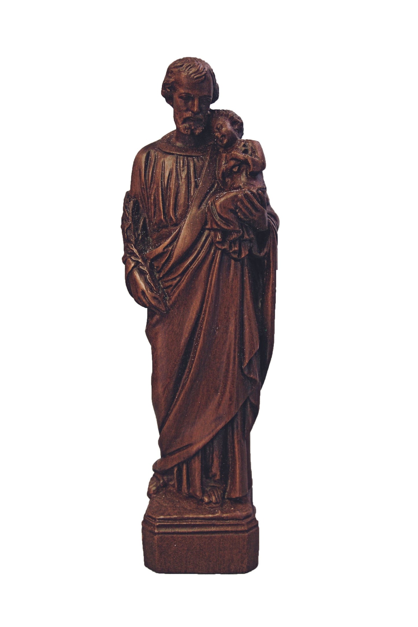 St. Joseph & Child in Woodtone Alabaster 6.75"