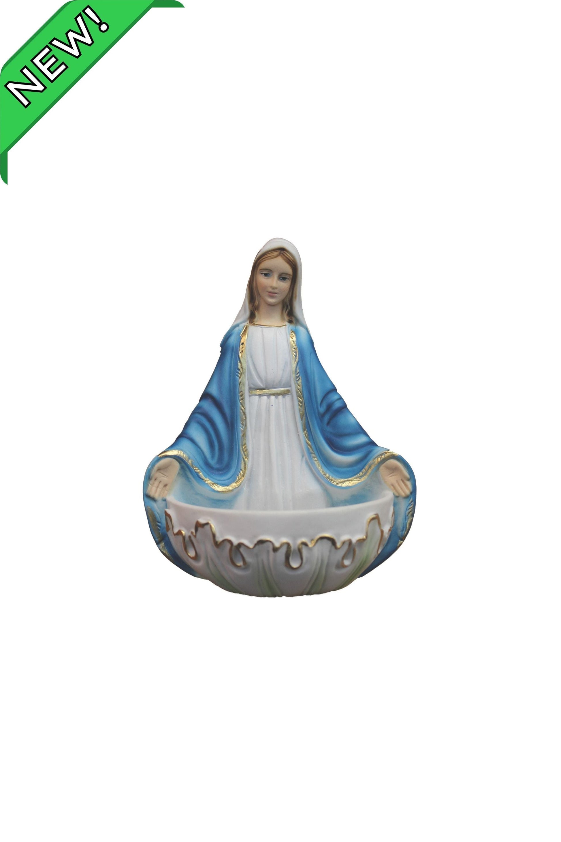 Lady of Grace Holy Water Font in Color 5.5"