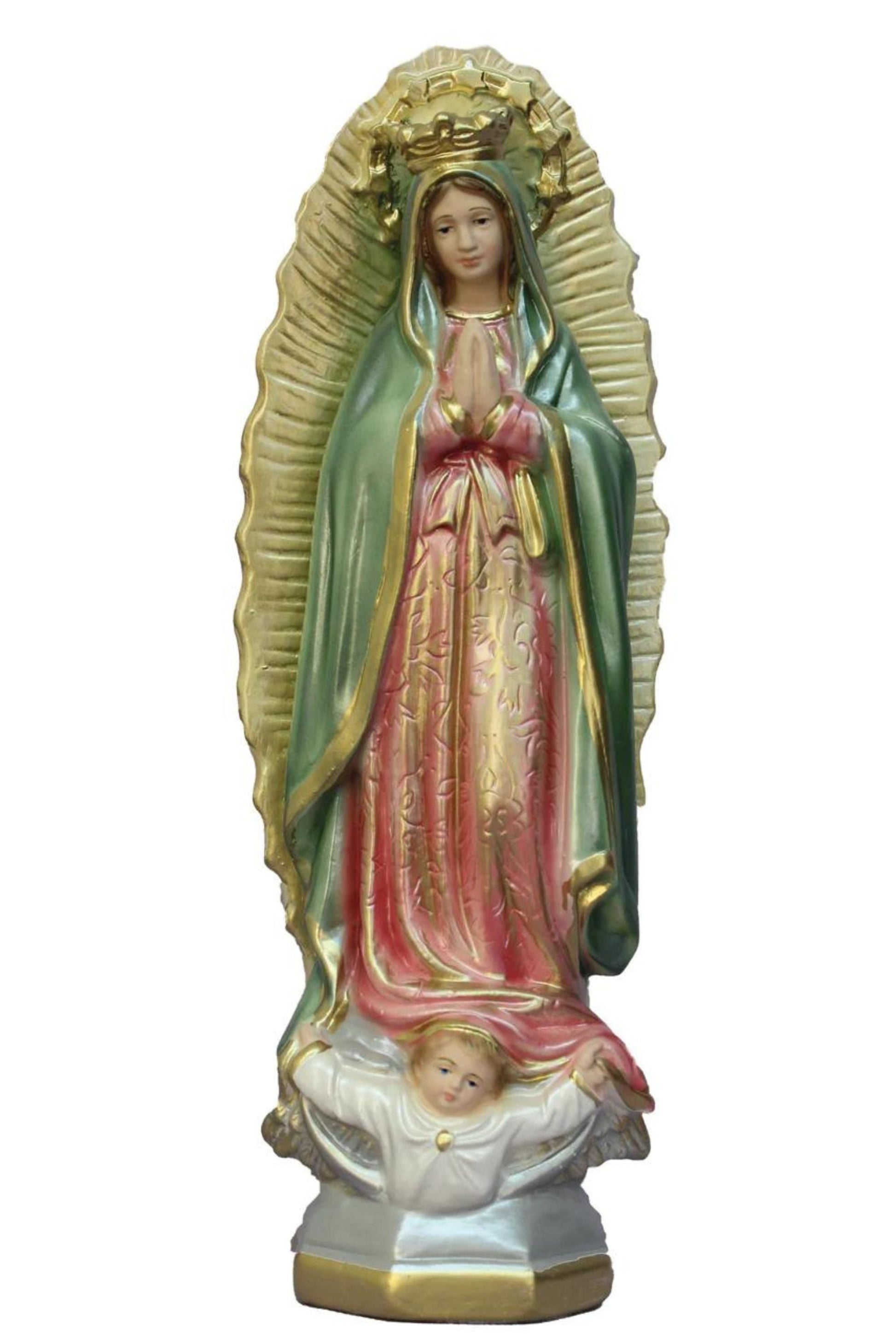 Our Lady of Guadalupe in Ceramic Color 11.75"