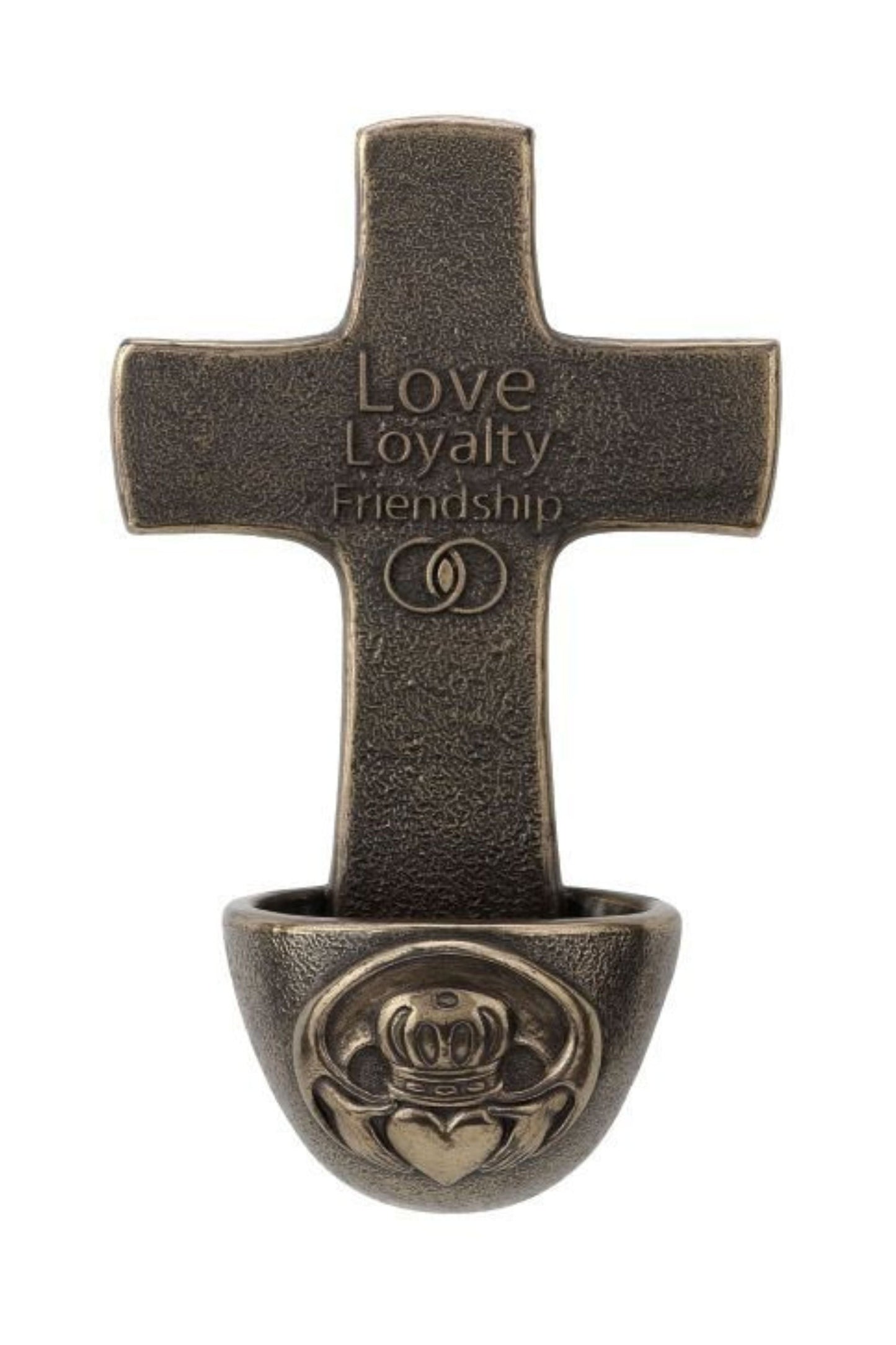 Genesis Claddagh Crucifixion Font 6.5"