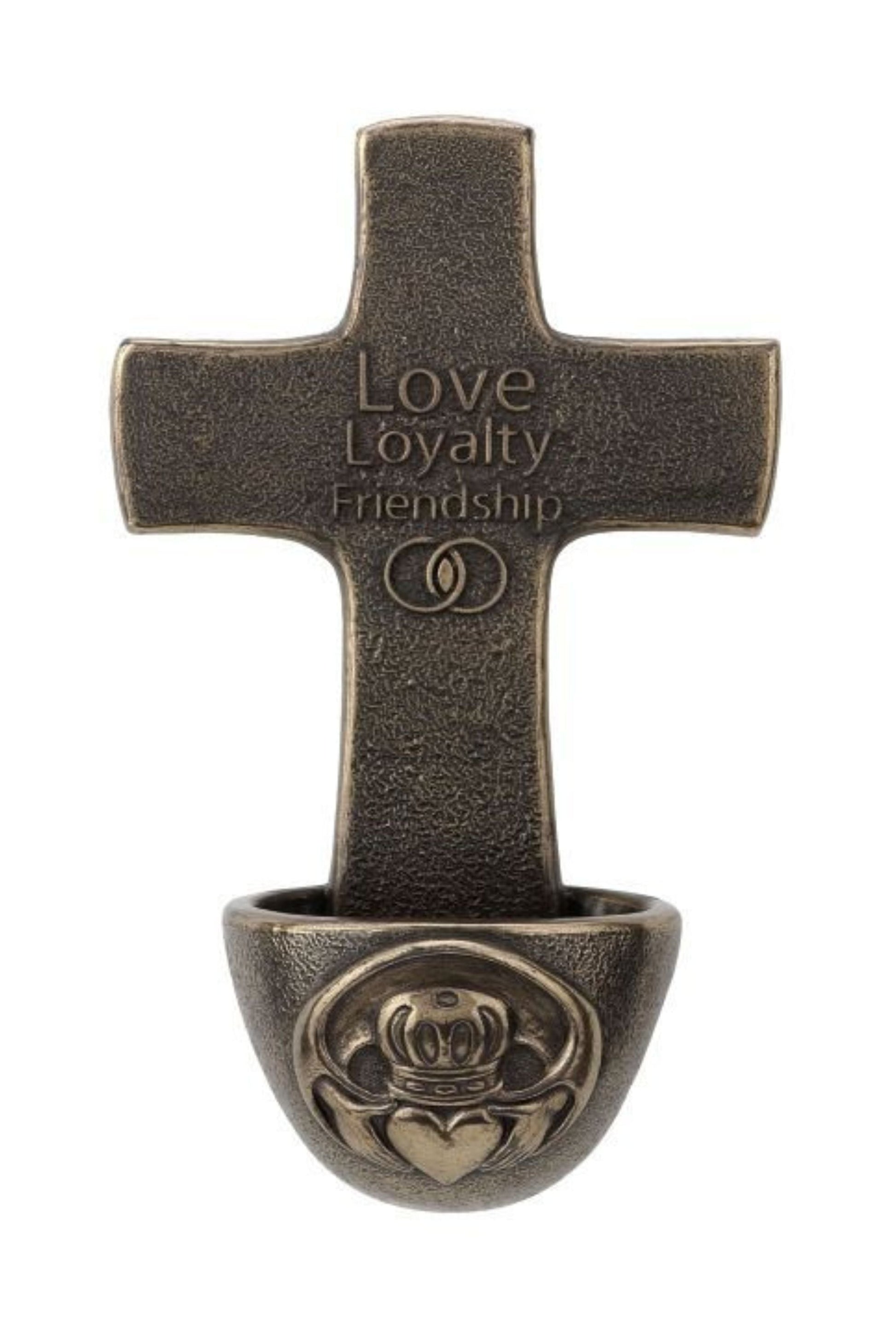 Genesis Claddagh Crucifixion Font 6.5"