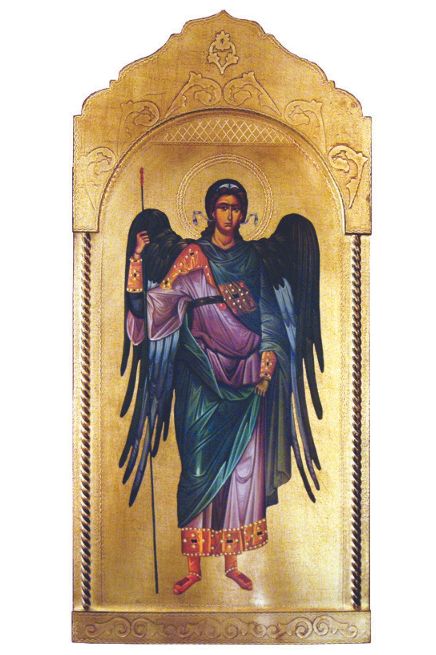 Archangel Michael Florentine Plaque 21x45"