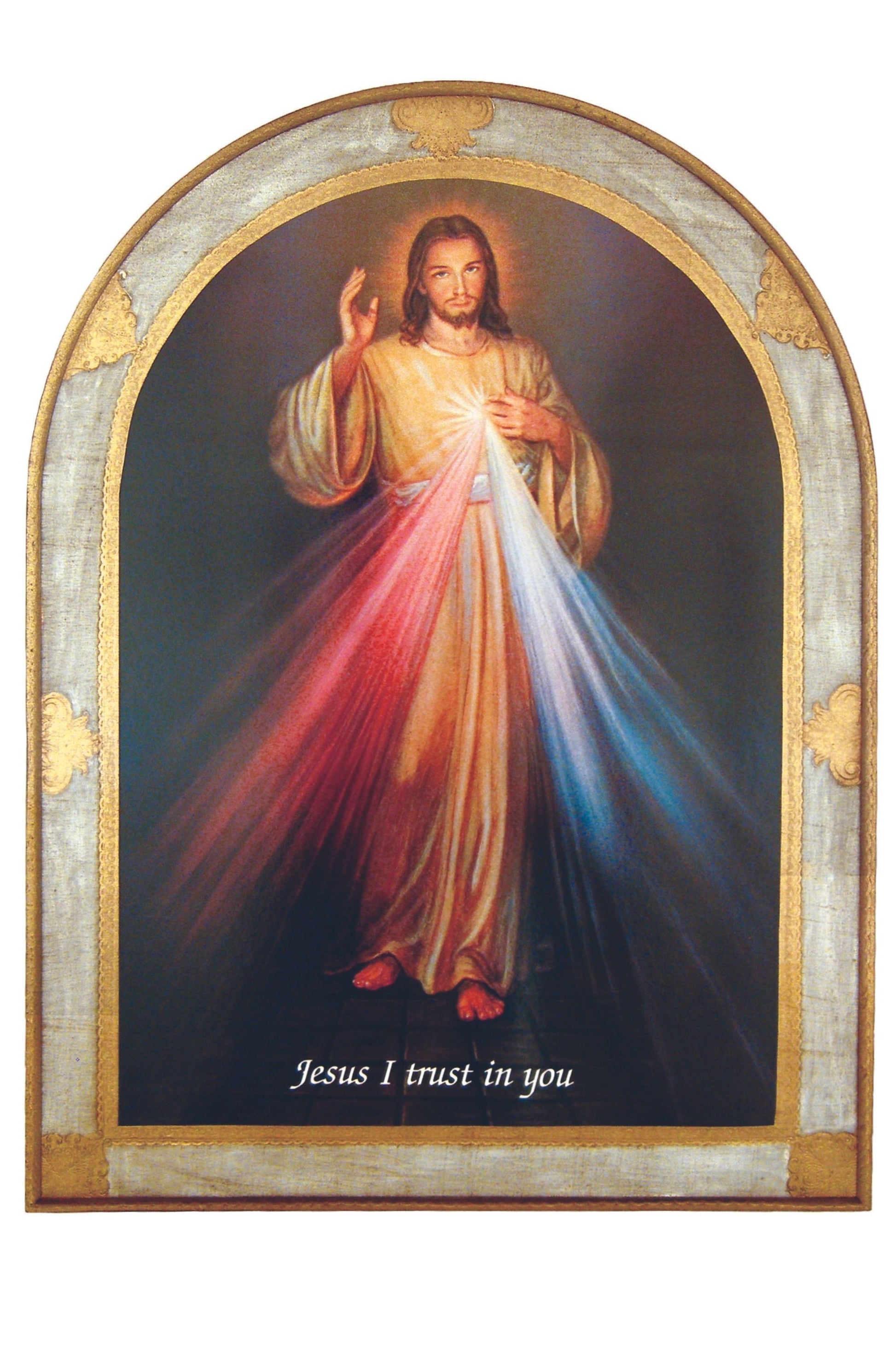 Divine Mercy Florentine Plaque 23X31"