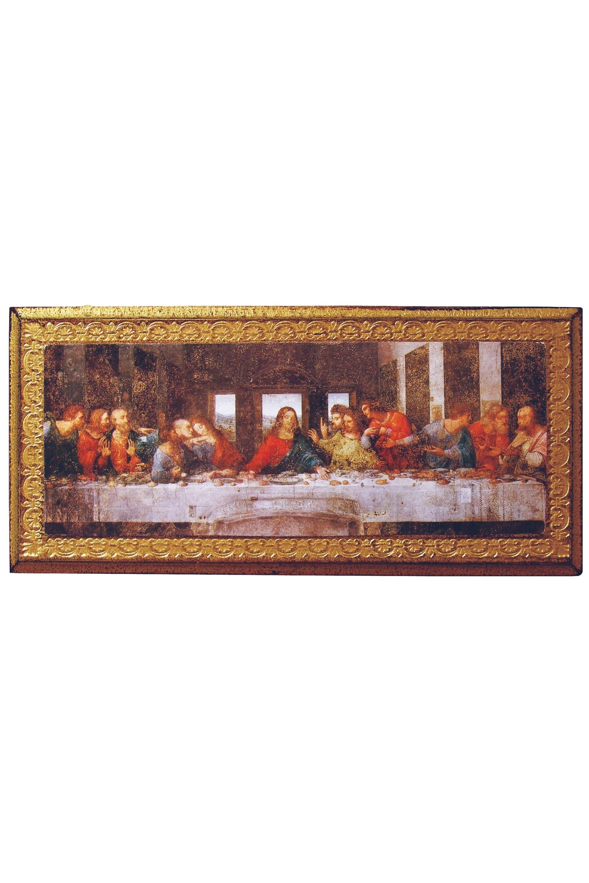 Last Supper Florentine Plaque 11X5"