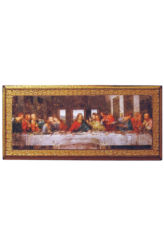 Last Supper Florentine Plaque 11X5"