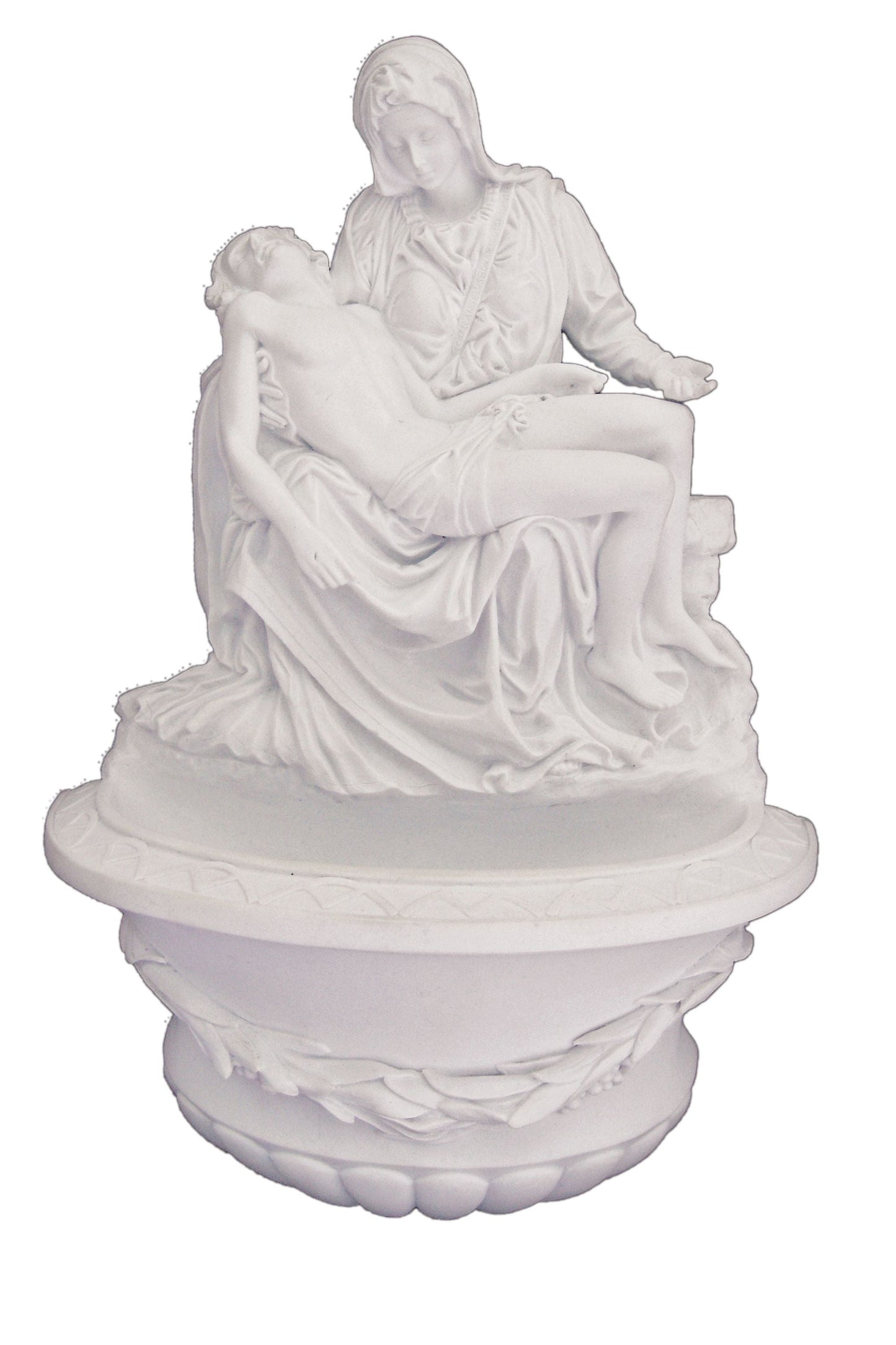 Pieta Font in White 10"