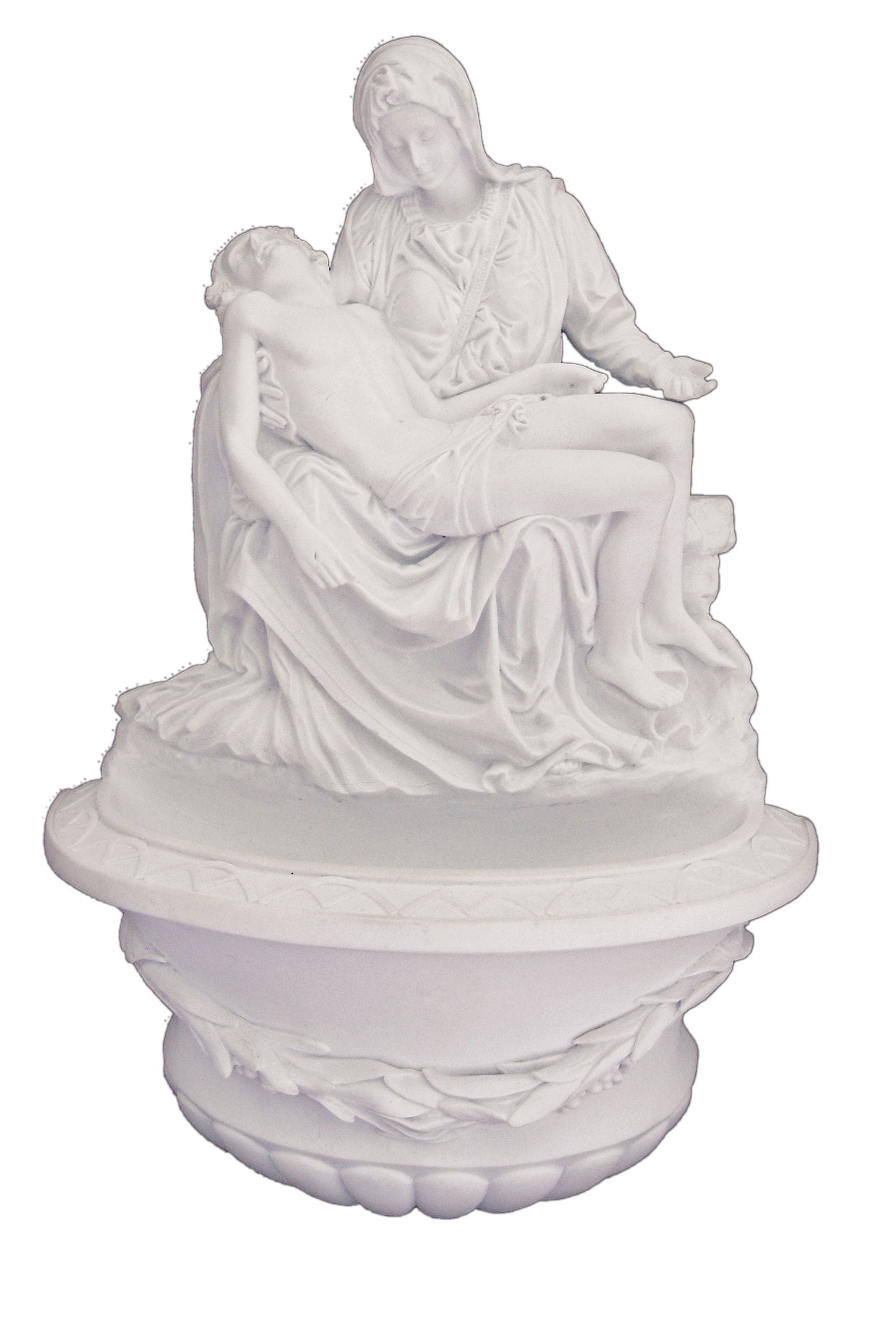 Pieta Font in White 10"