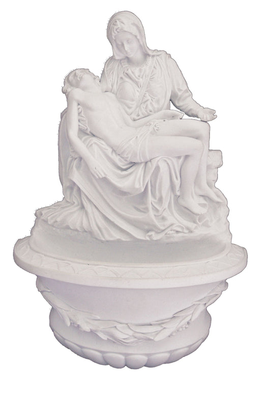 Pieta Font in White 10"