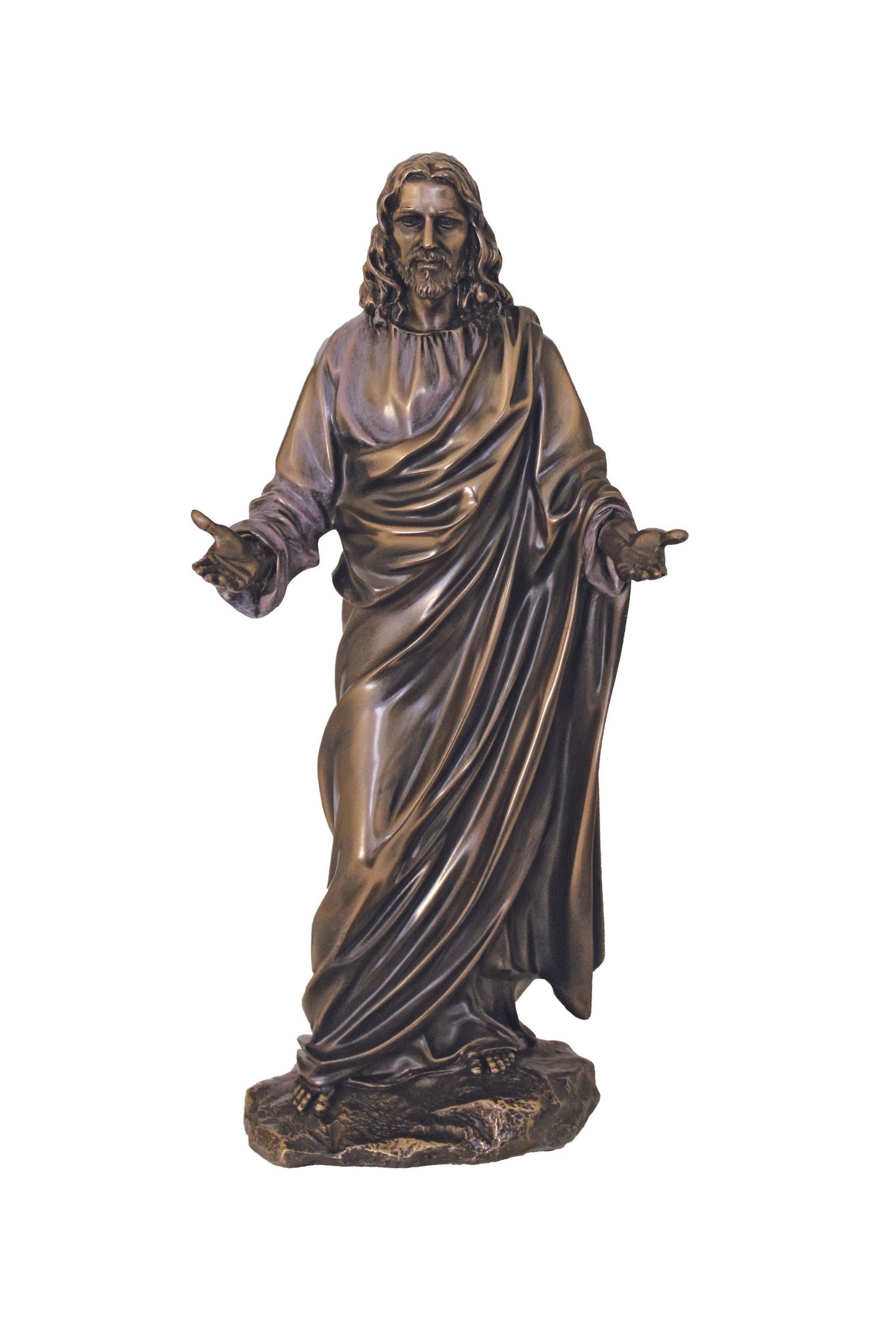 Welcoming Christ in Cold Cast Bronze 12"