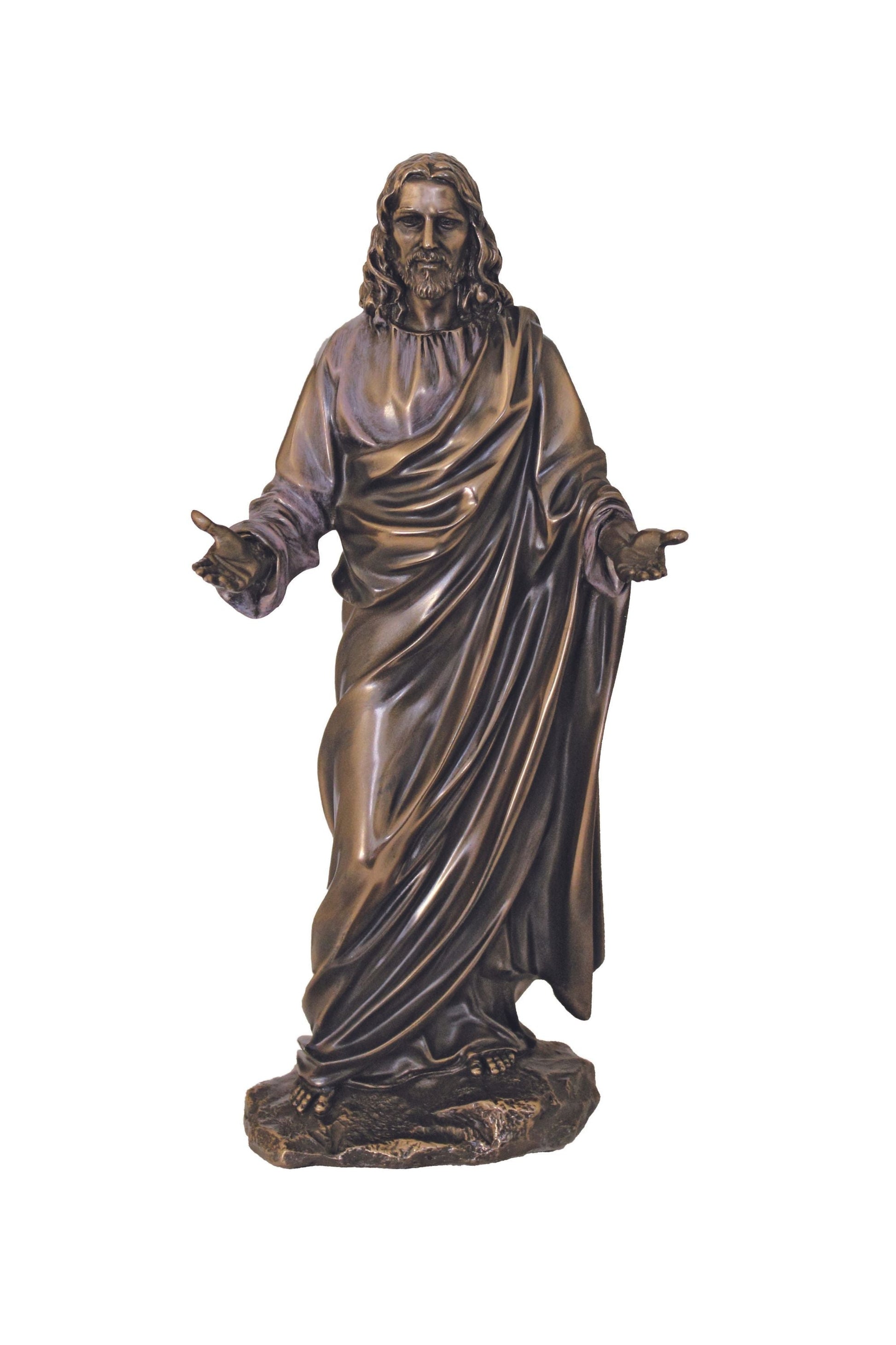 Welcoming Christ in Cold Cast Bronze 12"