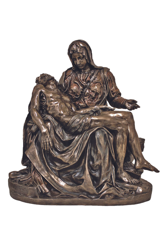 Large Pieta in Cold Cast Bronze 27x31x15"
